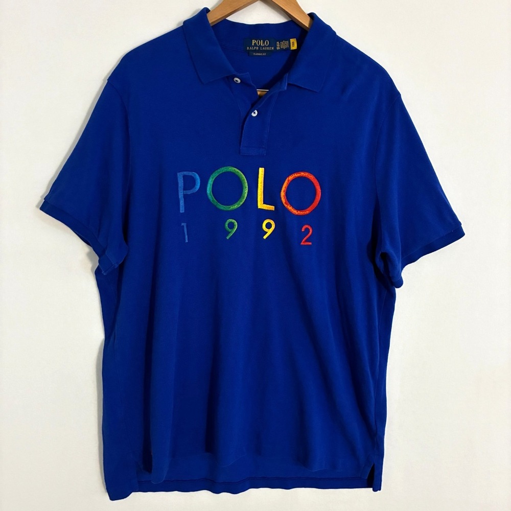 Polo Ralph Lauren Classic Fit Shirt Mens XL Short Sleeve Embroidered Logo Preppy